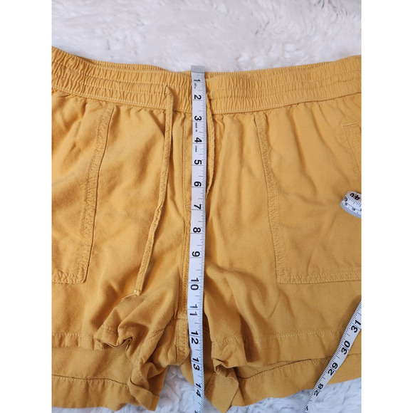 Maurices Women's Gold Elastic Drawstring Waist Pull On Short Size‎ L - Picture 6 of 7
